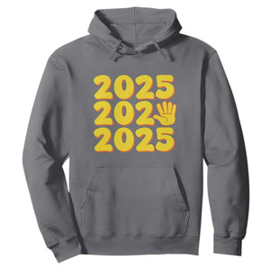 Funny Happy New Year 2025 Hoodie TS09 Charcoal Print Your Wear