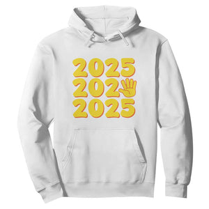 Funny Happy New Year 2025 Hoodie TS09 White Print Your Wear