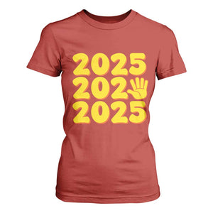 Funny Happy New Year 2025 T Shirt For Women TS09 Red Print Your Wear