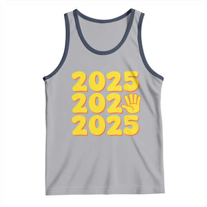 Funny Happy New Year 2025 Tank Top TS09 Athletic Heather Navy Print Your Wear