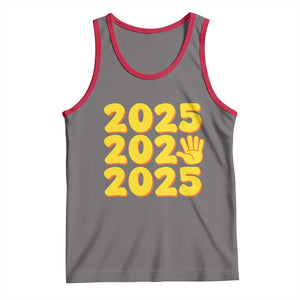 Funny Happy New Year 2025 Tank Top TS09 Deep Heather Red Print Your Wear
