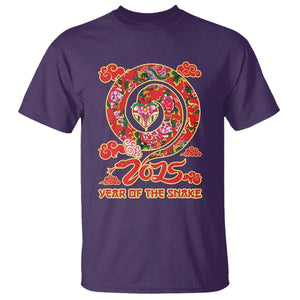 Lunar New Year 2025 T Shirt Year Of The Snake China Traditional TS09 Purple Print Your Wear