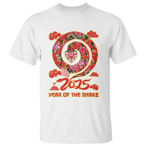 Lunar New Year 2025 T Shirt Year Of The Snake China Traditional TS09 White Print Your Wear