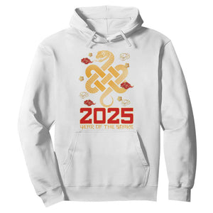 Year Of The Snake 2025 Hoodie Lunar New Year Chinese Traditional TS09 White Print Your Wear