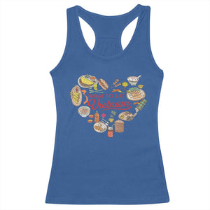Vietnamese Food Lover Racerback Tank Top What To Eat In Vietnam Viet Nam TS09 Royal Blue Print Your Wear