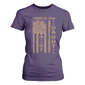 New Dad 2025 T Shirt For Women Promoted To Daddy Est 2025 TS09 Purple Print Your Wear