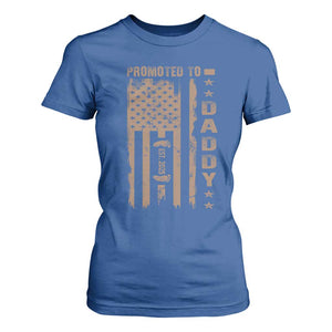 New Dad 2025 T Shirt For Women Promoted To Daddy Est 2025 TS09 Royal Blue Print Your Wear