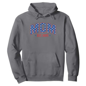 Mom Est 2025 Hoodie Patriotic America Flag New Mother TS09 Charcoal Print Your Wear