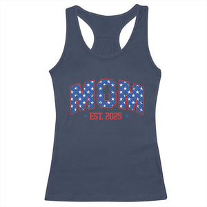 Mom Est 2025 Racerback Tank Top Patriotic America Flag New Mother TS09 Navy Print Your Wear