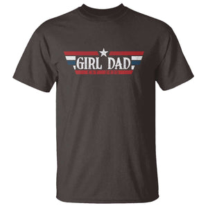 Girl Dad Est 2025 T Shirt New Dad Of Little Girl Daughter TS09 Dark Chocolate Print Your Wear