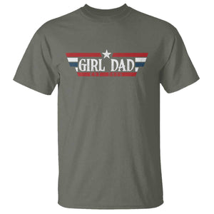 Girl Dad Est 2025 T Shirt New Dad Of Little Girl Daughter TS09 Military Green Print Your Wear