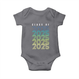 Graduation Baby Onesie Class Of 2025 Retro TS09 Charcoal Print Your Wear