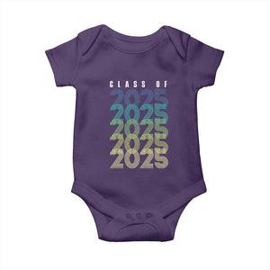 Graduation Baby Onesie Class Of 2025 Retro TS09 Purple Print Your Wear