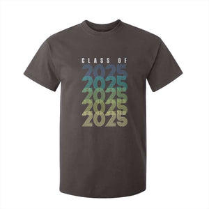 Graduation T Shirt For Kid Class Of 2025 Retro TS09 Dark Chocolate Print Your Wear