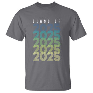 Graduation T Shirt Class Of 2025 Retro TS09 Charcoal Print Your Wear