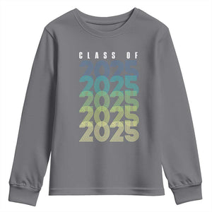 Graduation Youth Sweatshirt Class Of 2025 Retro TS09 Charcoal Print Your Wear