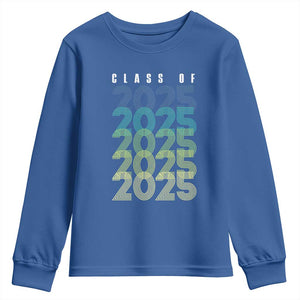Graduation Youth Sweatshirt Class Of 2025 Retro TS09 Royal Blue Print Your Wear