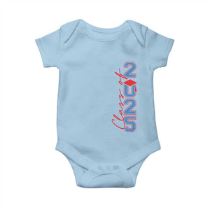 Graduation Class Of 2025 Baby Onesie TS09 Light Blue Print Your Wear