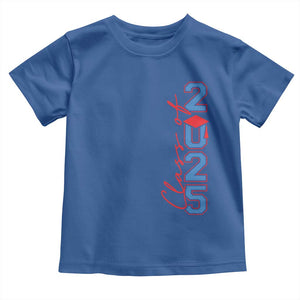 Graduation Class Of 2025 Toddler T Shirt TS09 Royal Blue Print Your Wear