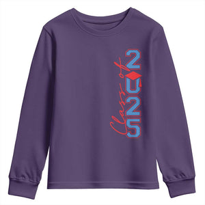 Graduation Class Of 2025 Youth Sweatshirt TS09 Purple Print Your Wear
