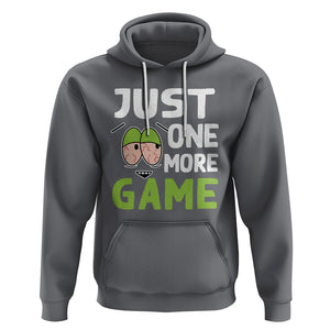 Funny Video Gamer Hoodie Just One More Game Kids Boys Man TS09 Charcoal Printyourwear