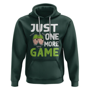 Funny Video Gamer Hoodie Just One More Game Kids Boys Man TS09 Dark Forest Green Printyourwear