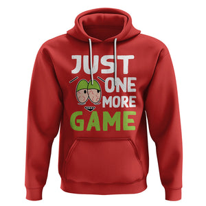 Funny Video Gamer Hoodie Just One More Game Kids Boys Man TS09 Red Printyourwear