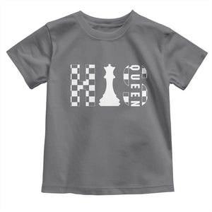 His Queen Chess Couple Matching Toddler T Shirt TS09 Charcoal Print Your Wear