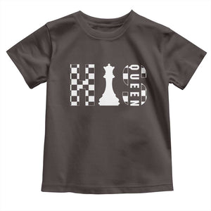His Queen Chess Couple Matching Toddler T Shirt TS09 Dark Chocolate Print Your Wear