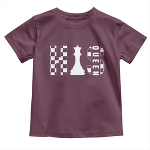 His Queen Chess Couple Matching Toddler T Shirt TS09 Maroon Print Your Wear