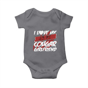 Funny Boyfriend Baby Onesie I Love My Cougar Girlfriend Valentines TS09 Charcoal Print Your Wear