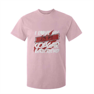 Funny Boyfriend T Shirt For Kid I Love My Cougar Girlfriend Valentines TS09 Light Pink Print Your Wear