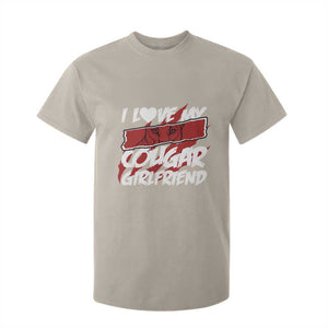 Funny Boyfriend T Shirt For Kid I Love My Cougar Girlfriend Valentines TS09 Sand Print Your Wear