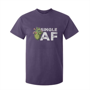 Funny Anti Valentine T Shirt For Kid Single AF Heart Cactus TS09 Purple Print Your Wear
