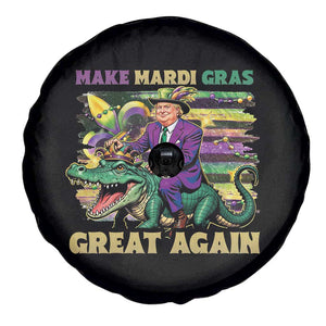 Funny Mardi Gras Trump Spare Tire Cover Make Mardi Gras Great Again Alligator Louisiana TS09 Print Your Wear