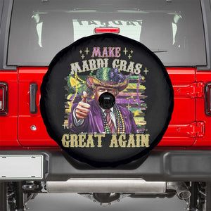 Funny Fat Tuesday Trump Spare Tire Cover Make Mardi Gras Great Again TS09 Black Print Your Wear