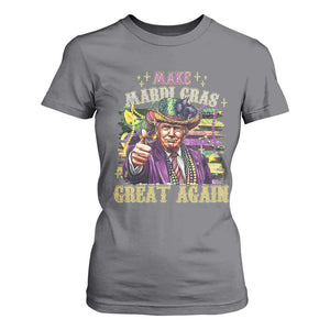 Funny Fat Tuesday Trump T Shirt For Women Make Mardi Gras Great Again TS09 Charcoal Print Your Wear