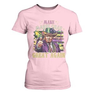 Funny Fat Tuesday Trump T Shirt For Women Make Mardi Gras Great Again TS09 Light Pink Print Your Wear