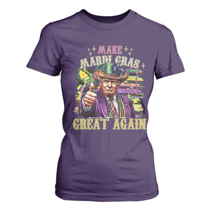Funny Fat Tuesday Trump T Shirt For Women Make Mardi Gras Great Again TS09 Purple Print Your Wear