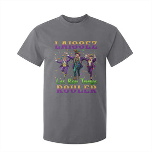 Funny Mardi Gras Trump T Shirt For Kid Laissez Les Bon Temps Rouler Trump Dancing TS09 Charcoal Print Your Wear