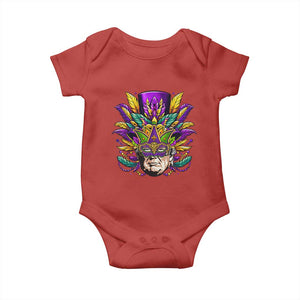 Mardi Gras Mask Trump Baby Onesie Fat Tuesday NOLA Louisiana TS09 Red Print Your Wear