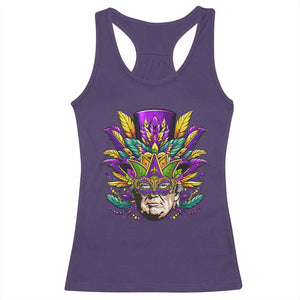Mardi Gras Mask Trump Racerback Tank Top Fat Tuesday NOLA Louisiana TS09 Purple Print Your Wear