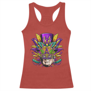 Mardi Gras Mask Trump Racerback Tank Top Fat Tuesday NOLA Louisiana TS09 Red Print Your Wear