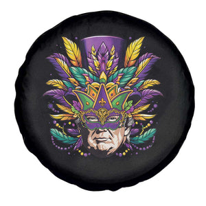 Mardi Gras Mask Trump Spare Tire Cover Fat Tuesday NOLA Louisiana TS09 Print Your Wear
