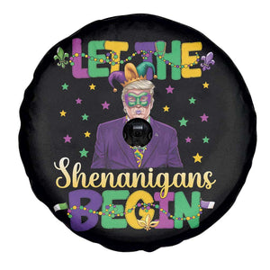 Funny Trump Mardi Gras Spare Tire Cover Let The Shenanigans Begin TS09 Print Your Wear