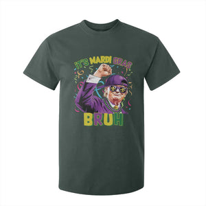 Funny Trump Mardi Gras T Shirt For Kid It's Mardi Gras Bruh TS09 Dark Forest Green Print Your Wear