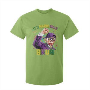Funny Trump Mardi Gras T Shirt For Kid It's Mardi Gras Bruh TS09 Lime Print Your Wear