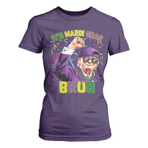 Funny Trump Mardi Gras T Shirt For Women It's Mardi Gras Bruh TS09 Purple Print Your Wear