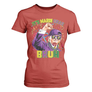 Funny Trump Mardi Gras T Shirt For Women It's Mardi Gras Bruh TS09 Red Print Your Wear