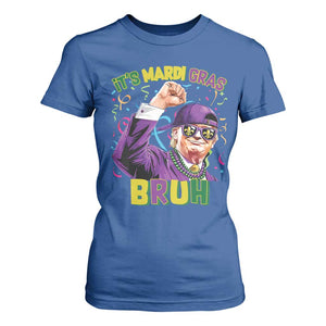 Funny Trump Mardi Gras T Shirt For Women It's Mardi Gras Bruh TS09 Royal Blue Print Your Wear